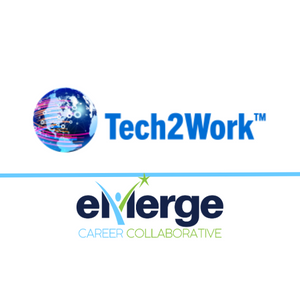 Tech2Work and eMerge logos.